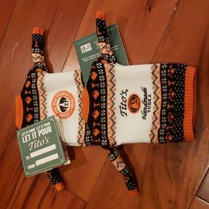 2 small Tito's vodka sweaters